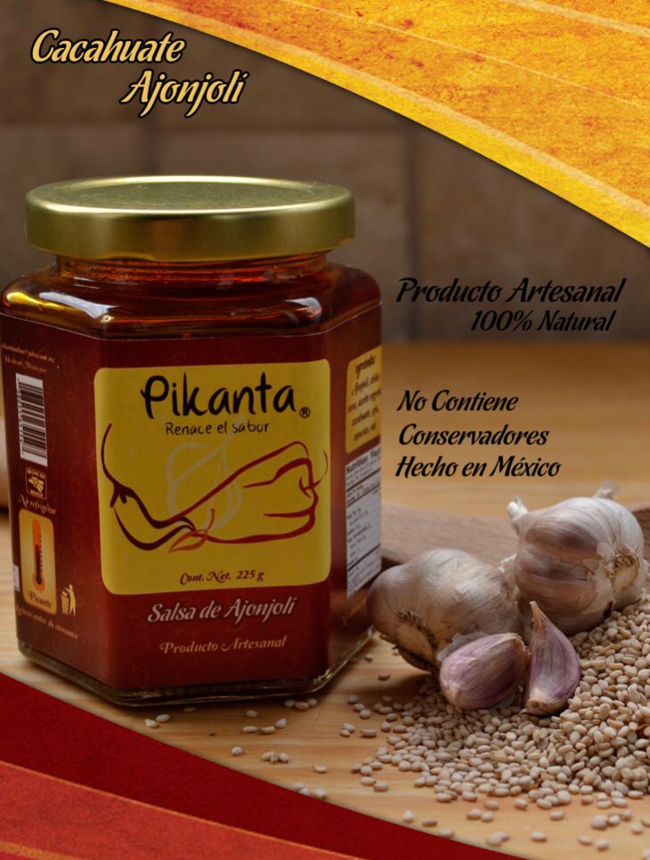 SALSA PIKANTA GOURMET ARTESANAL DE AJONJOLÍ 250 GR