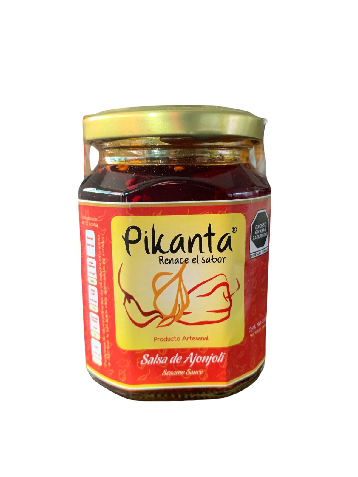 SALSA PIKANTA GOURMET ARTESANAL DE AJONJOLÍ 250 GR