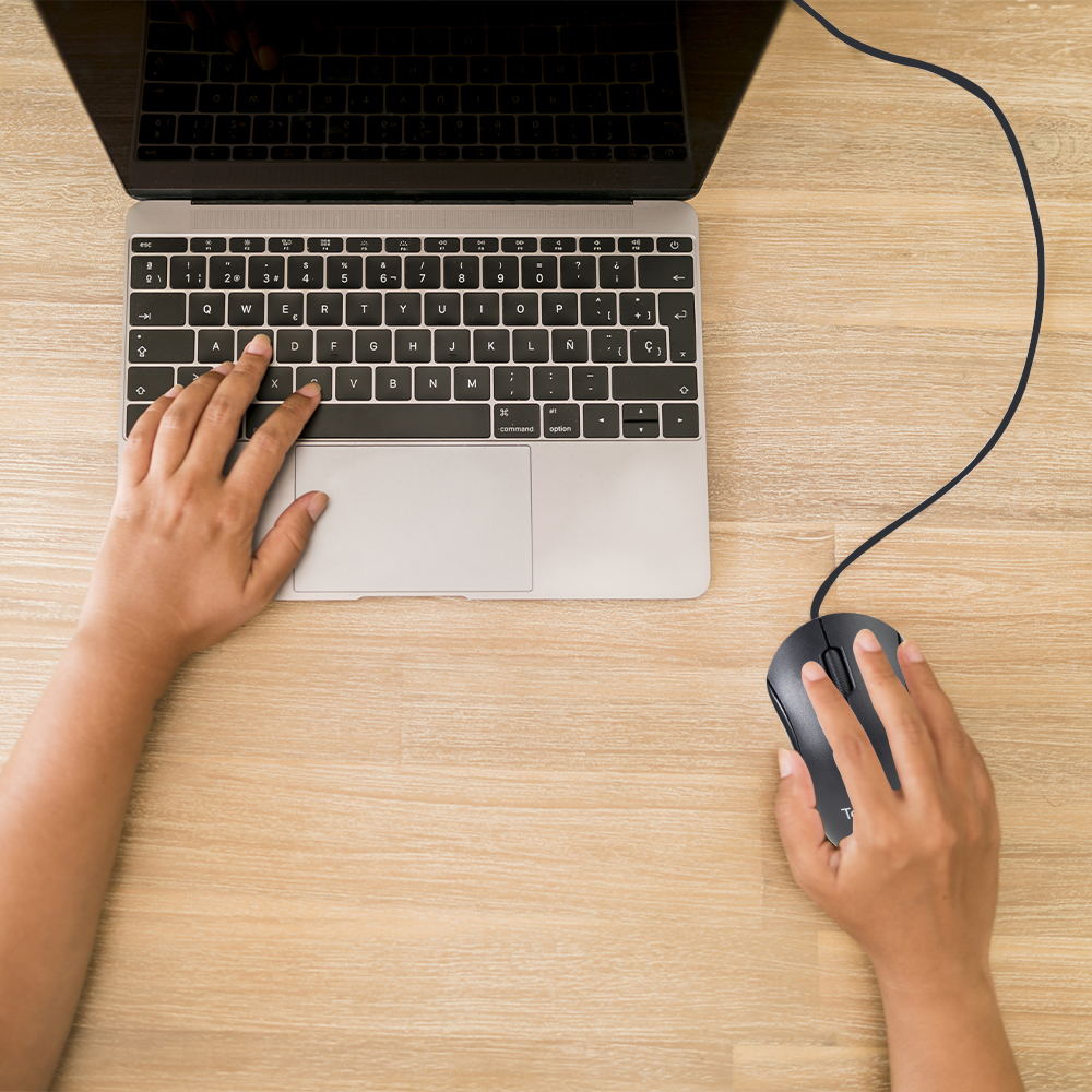 Mouse Óptico Alámbrico Conexión USB 800 DPI