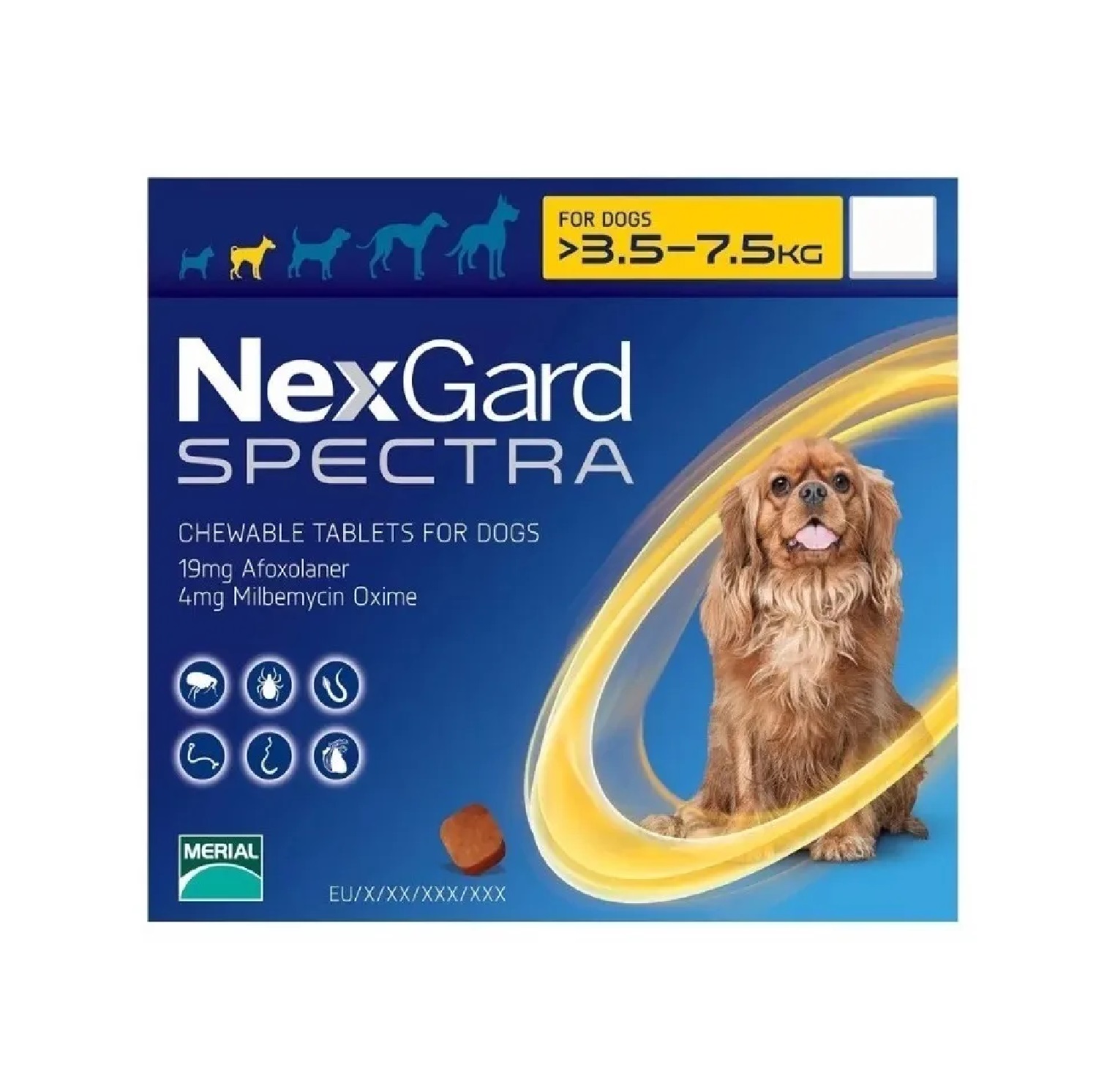 exgar Spectra (Amarillo) Masticable 3.6-7.5kg (Perro Chico)