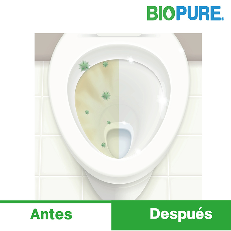 Biopure - Kit Gel limpiador de WC 2 en 1-100% ecológico (1.95 litros).