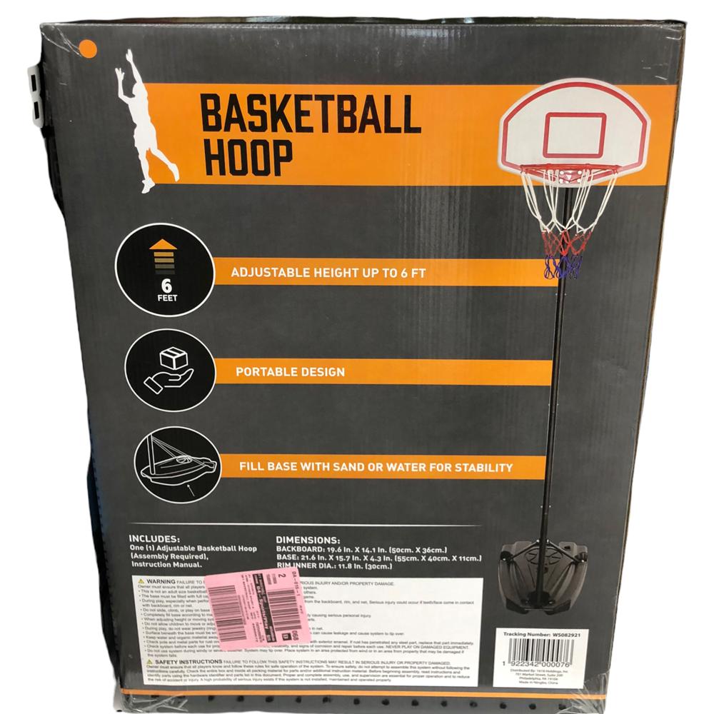 Canasta de basketball para ninos ajustable hasta 6 pies de altura