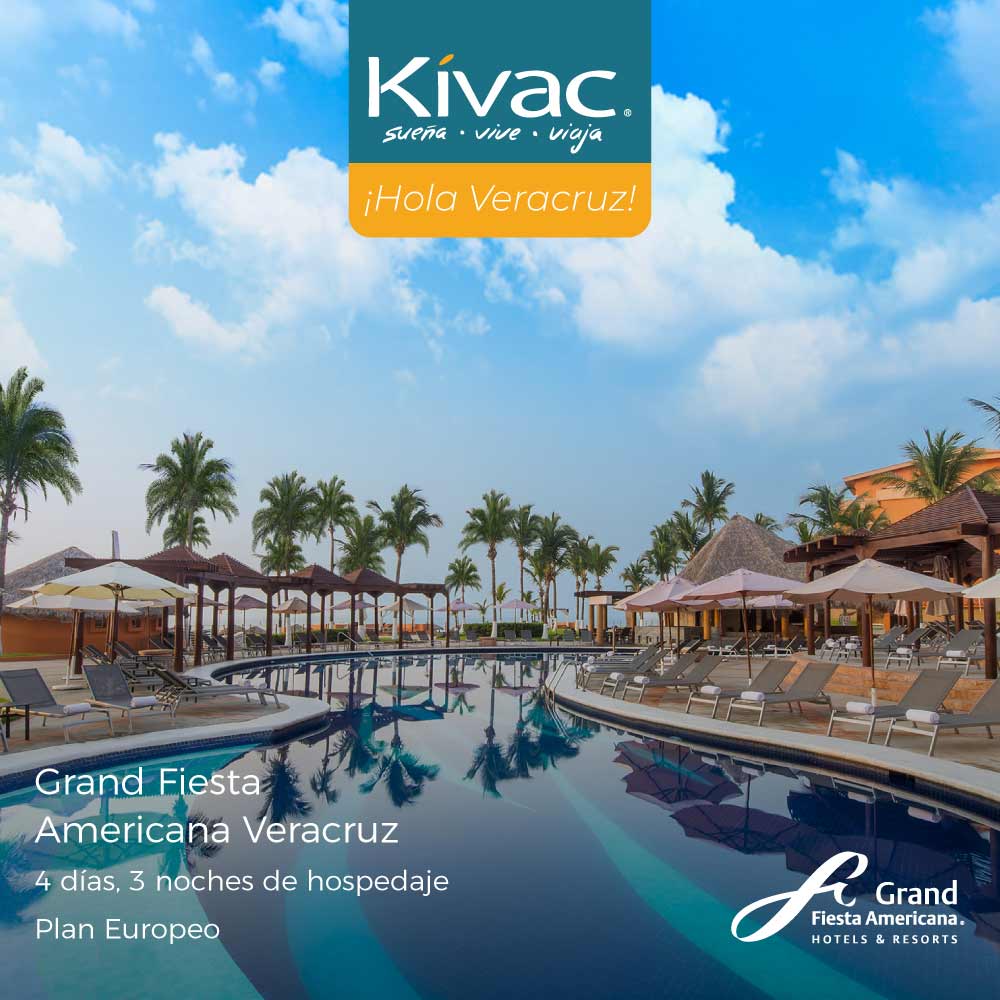 Viaje a Veracruz para 3 noches y 4 días en Grand Fiesta Americana Veracruz