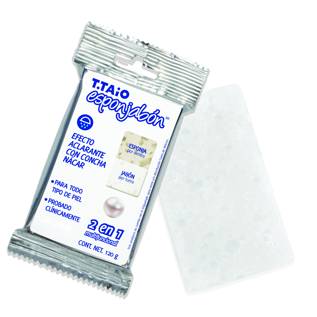 Esponjabon Concha Nacar Aclarante 10 piezas 120gr c/u