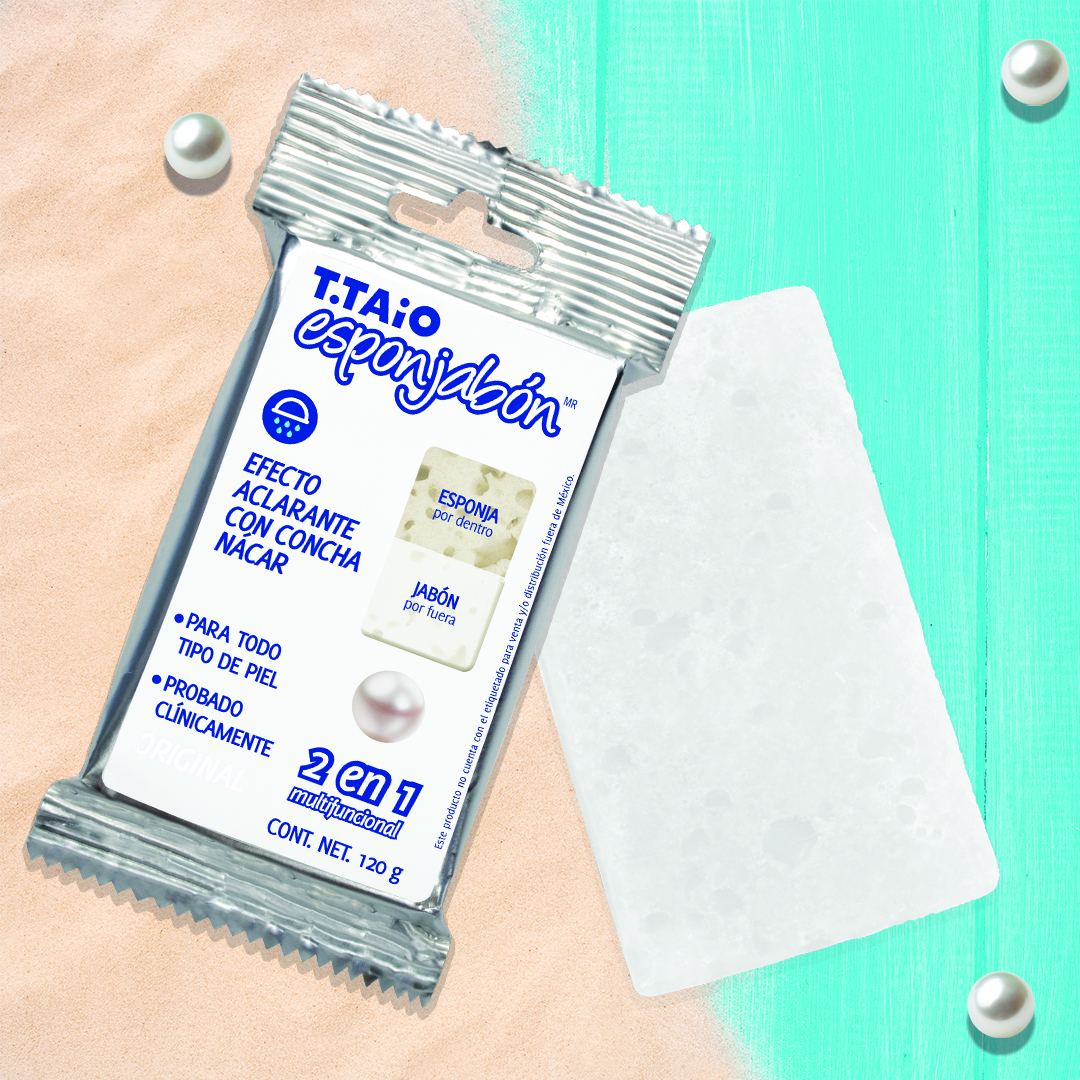 Esponjabon Concha Nacar Aclarante 10 piezas 120gr c/u