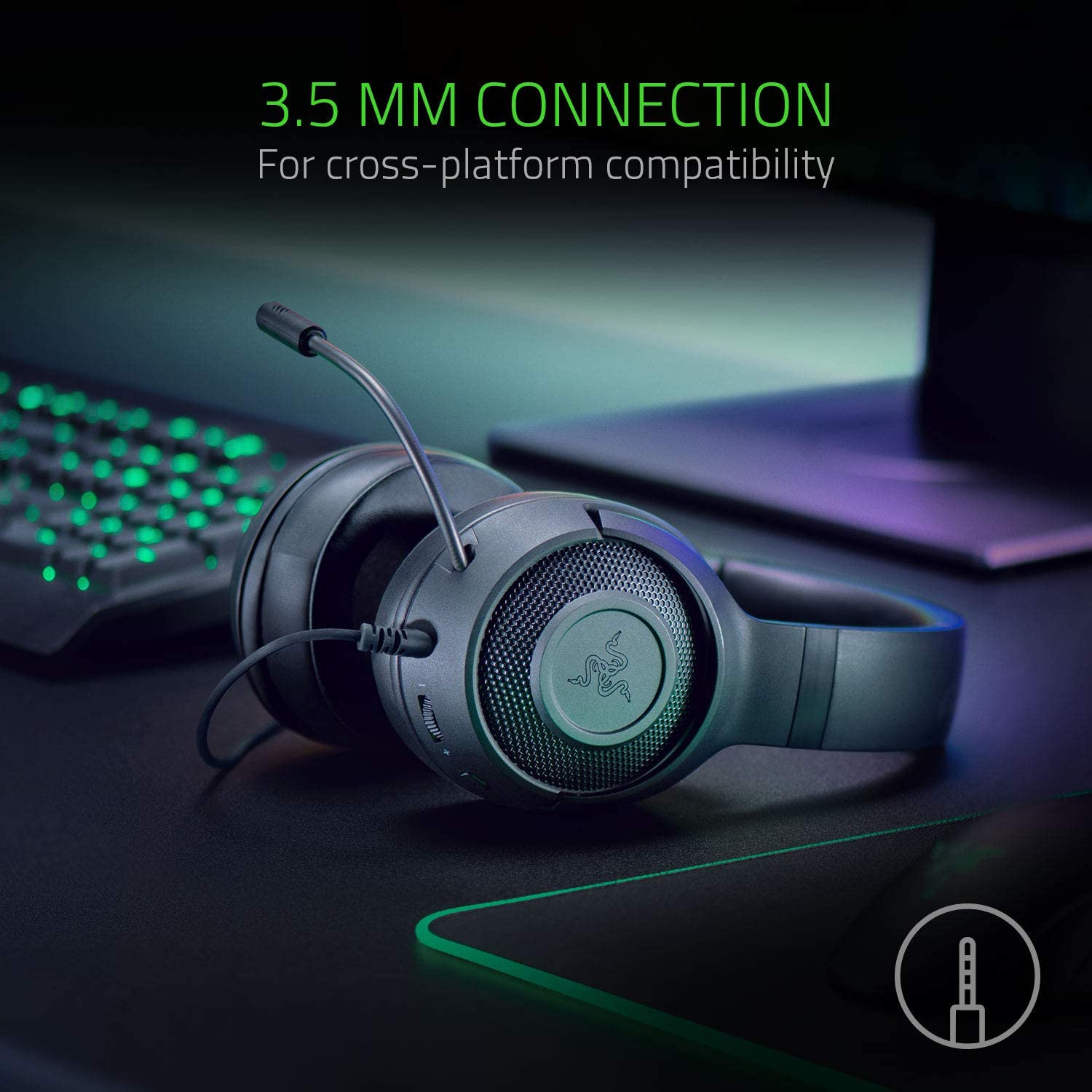 Audífonos Gamer Razer Kraken X Lite Black
