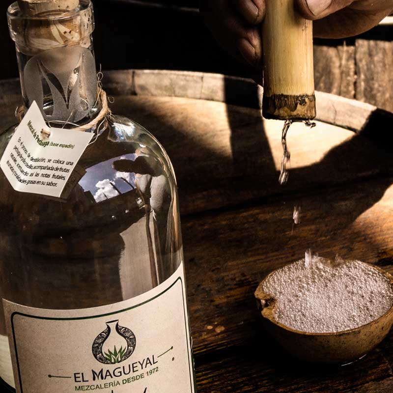 Mezcal/Destilado artesanal de agave Arroqueño Joven El Magueyal Oaxaca 750ml