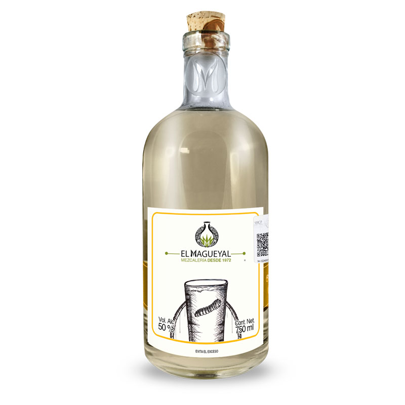 Mezcal/Destilado artesanal Reposado de Gusano El Magueyal Oaxaca 750ml