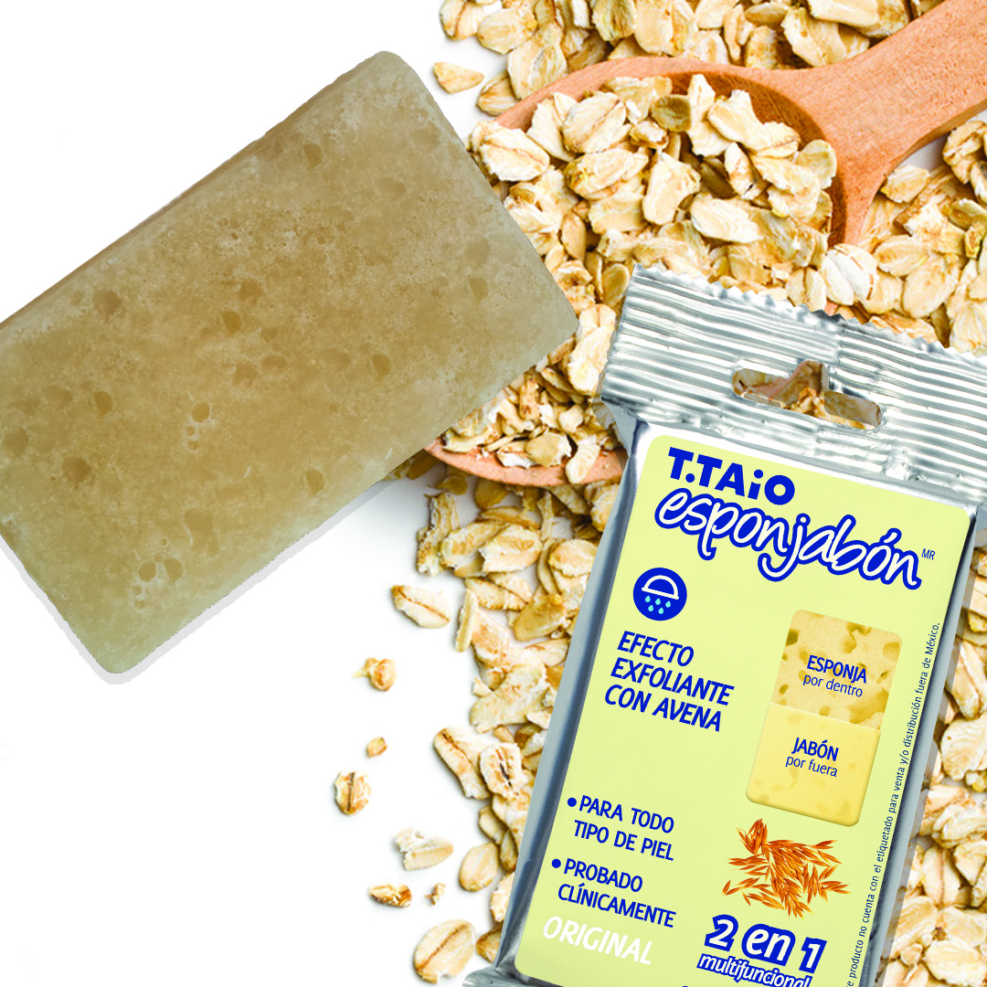 Esponjabon Avena Exfoliante 10 Piezas 120gr c/u