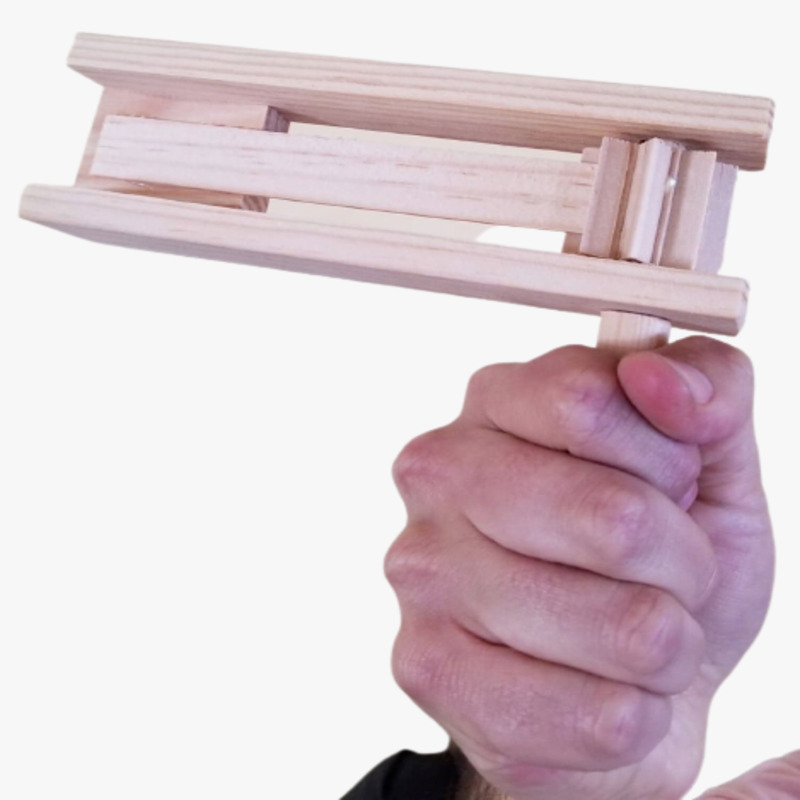 6 Matracas Madera Fiestas Eventos Futbol 100% Artesanal #17