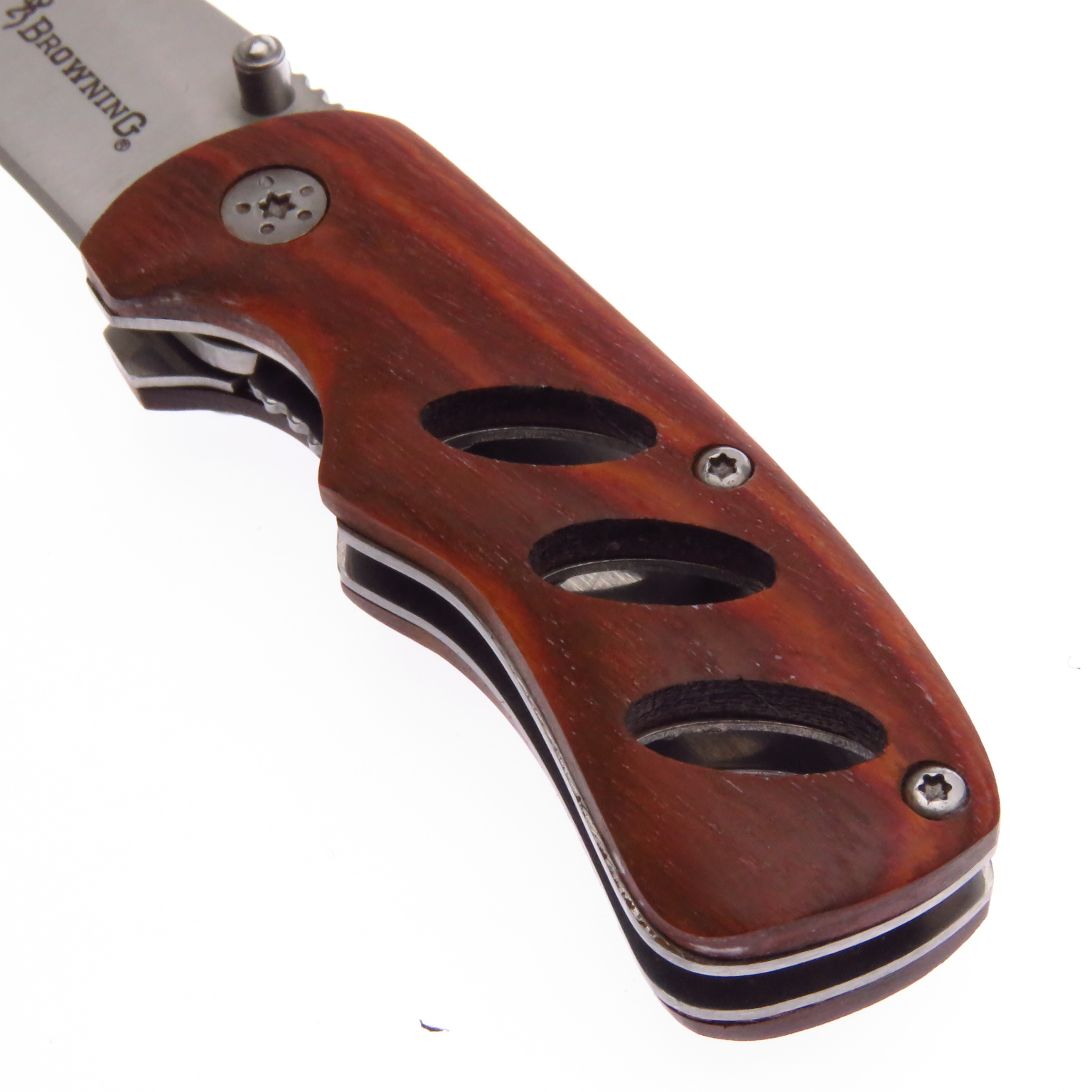Br0097 Browning Navaja Compact Cocobolo F Liso Con Clip