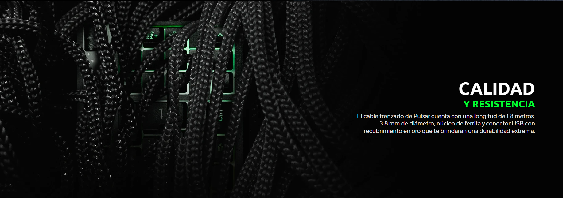 Teclado de membrana USB Gamer VSG Pulsar Color Negro con luz RGB