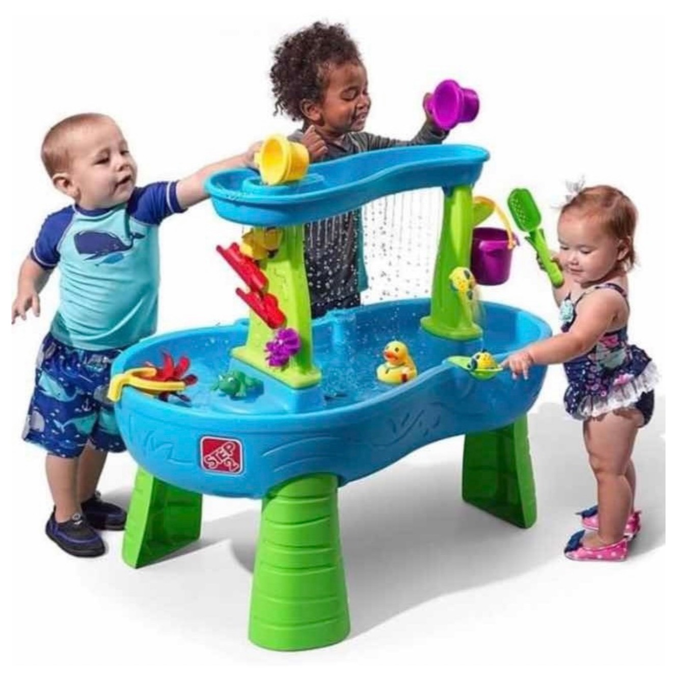 Centro De Juegos Step2 Rain Showers Splash Pond Water Table