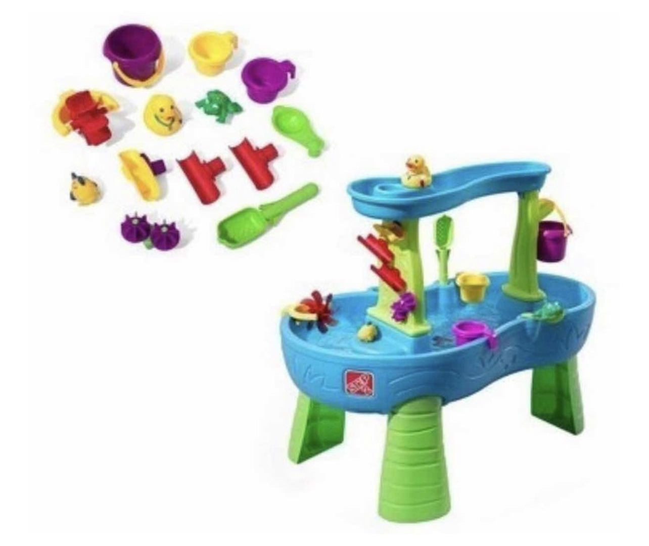 Centro De Juegos Step2 Rain Showers Splash Pond Water Table
