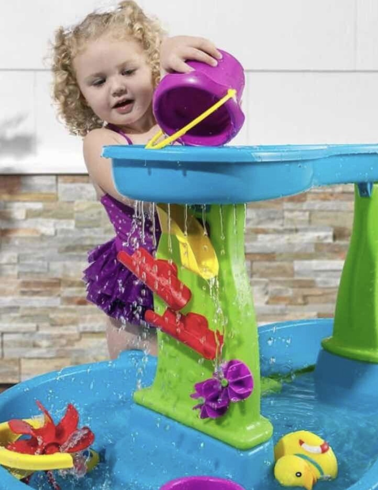 Centro De Juegos Step2 Rain Showers Splash Pond Water Table