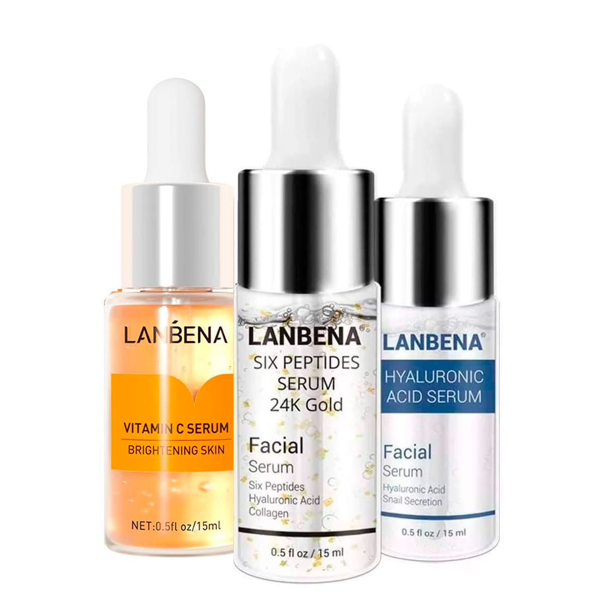 Colágeno Vitamina C Ácido Hialurónico Anti-Acne Set Facial 5 Piezas Antiedad