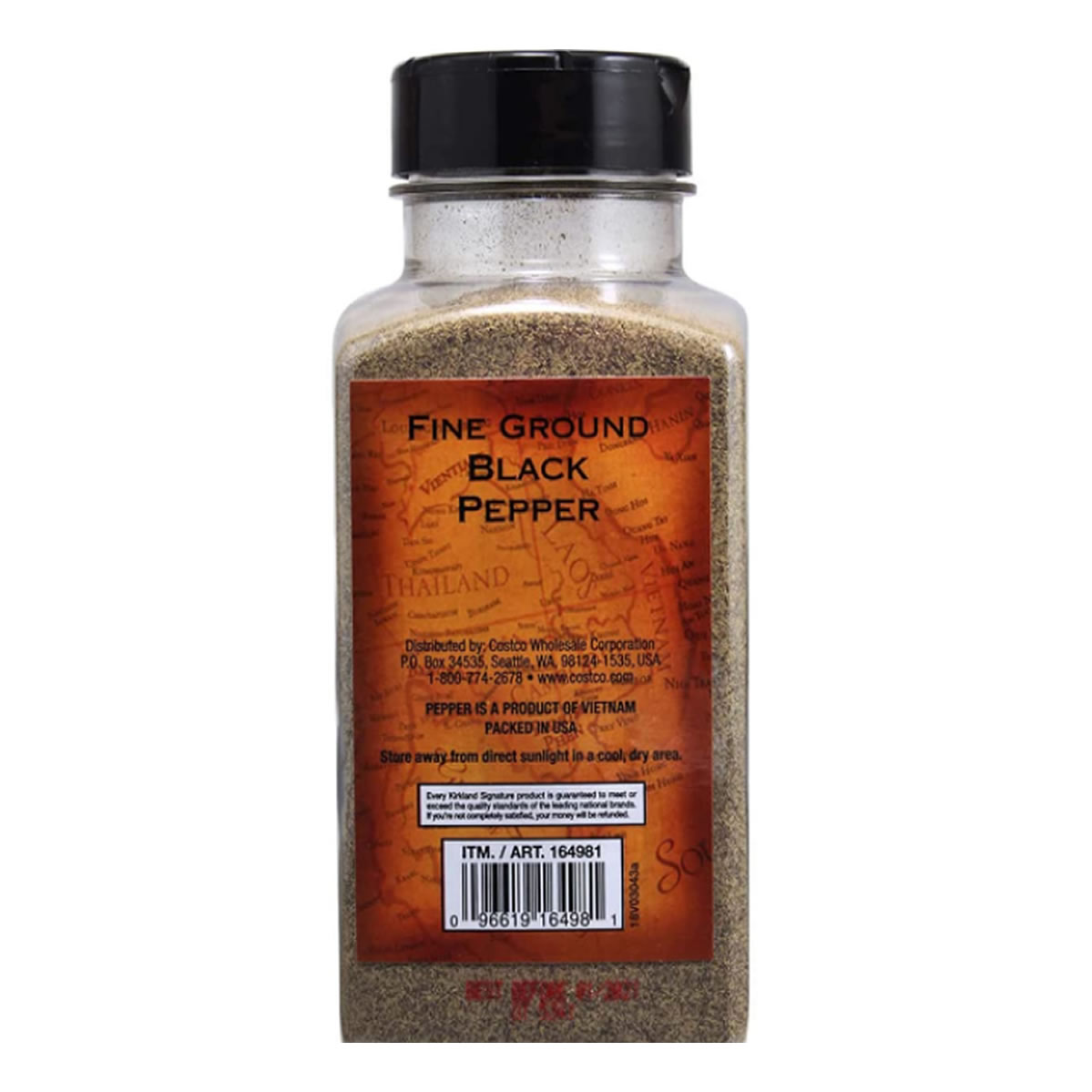 Kirkland Signature Pimienta Negra Molido Grueso de Malabar 359 gr.