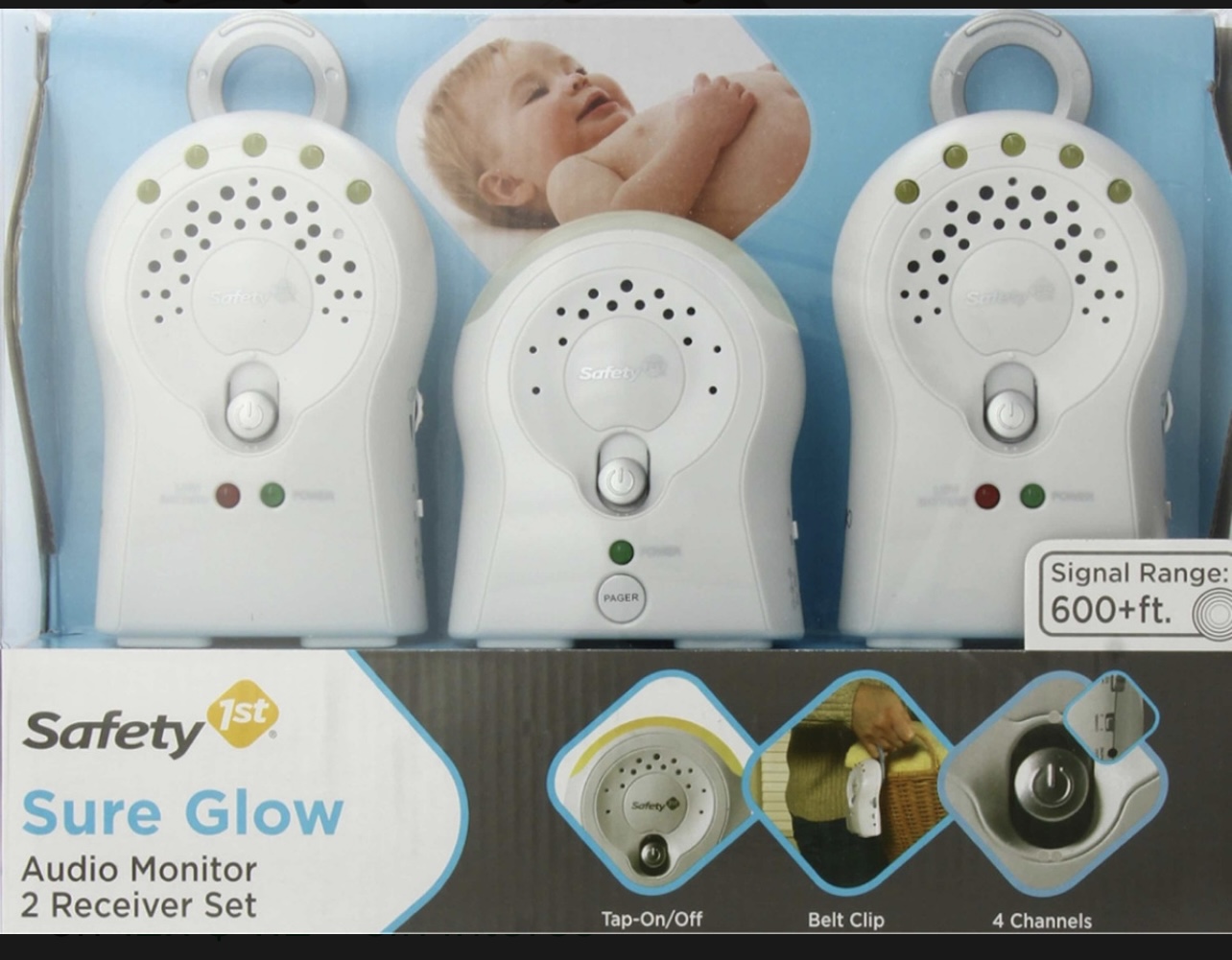 Safety 1st Monitor Audio Con Luces/2 Receptores