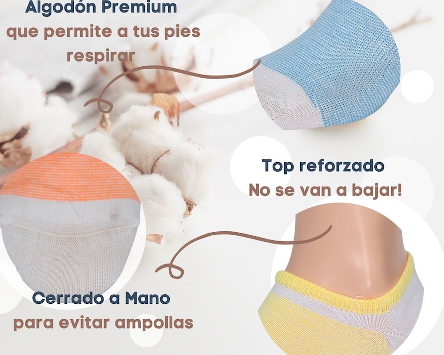 Specialized Socks Calcetines hombre cortos, Calcetines mujer No Show,  Invisibles, Algodón Premium, abajo del tobillo, 6