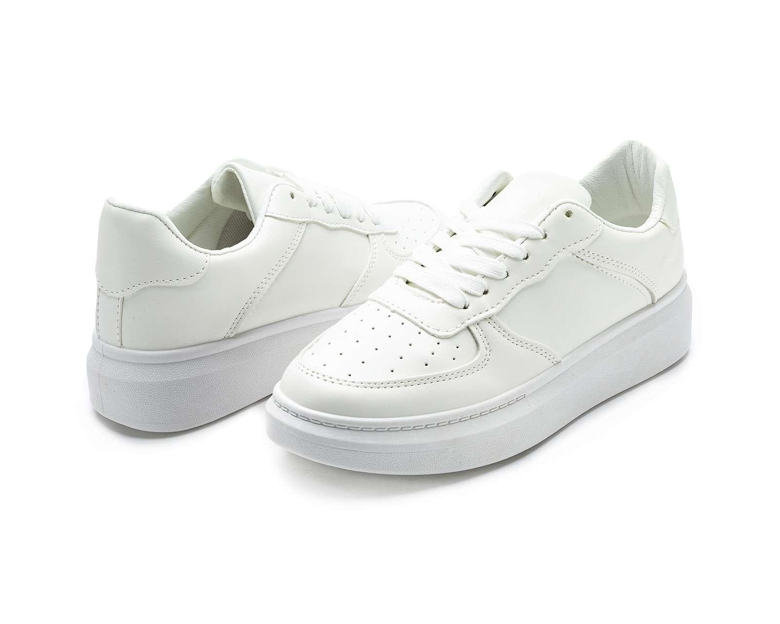 Tenis Casuales Color Blanco Marca18 Forever para Mujer