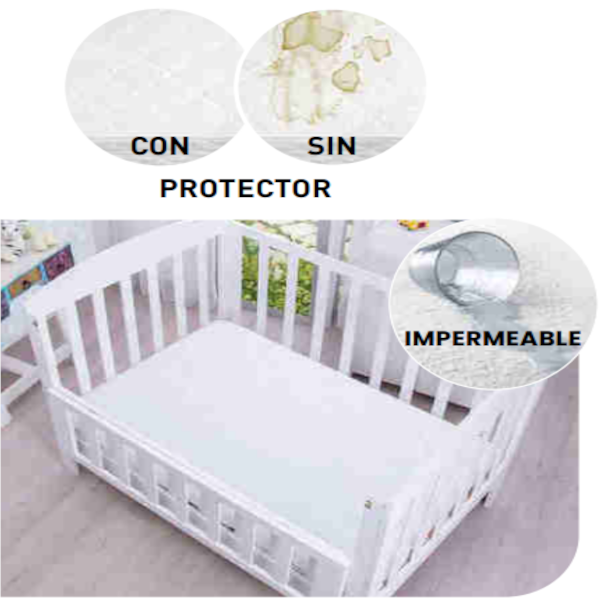 Cubre Colchón Para Corral | Protector Impermeable Cuna-Corral