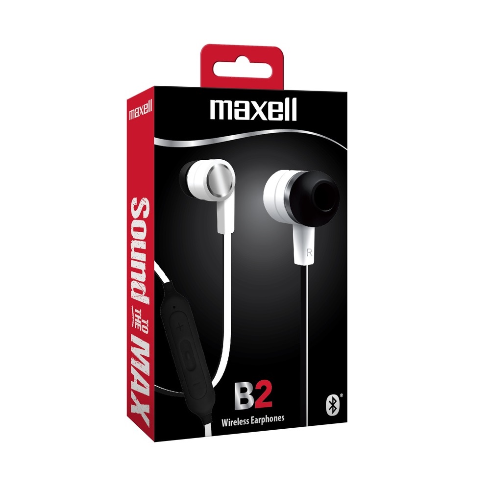 Maxell Audífonos Bluetooth Con Mejora De Bajos / Inalámbricos / Recargables / 199746 / Blanco