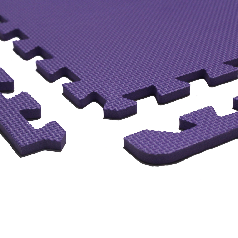 Piso Tatami Suela De Eva Foam Tipo Puzzle Set 4 Piezas Color Morado