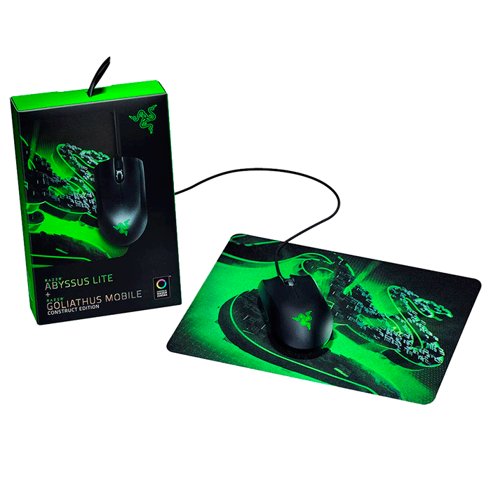 Mouse Razer Abyssus Lite + Mousepad Goliathus Mobile	