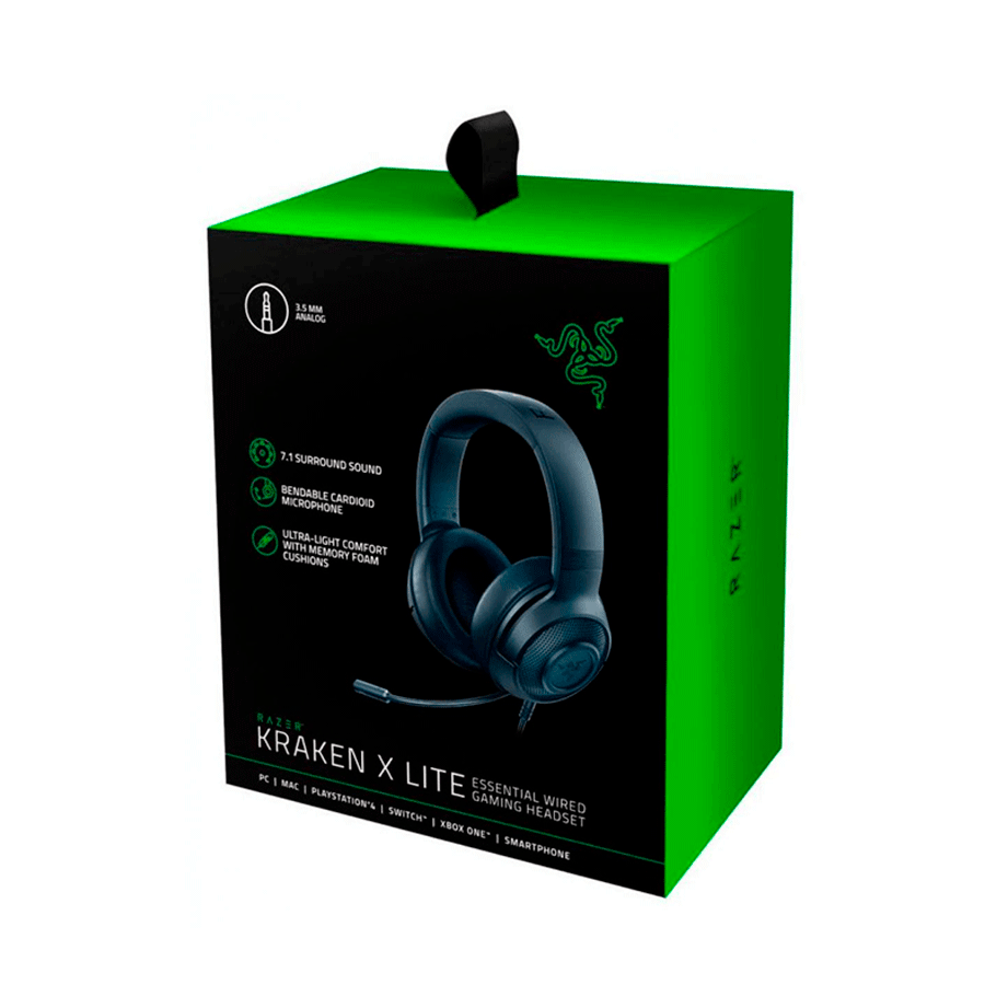 Audífonos Gamer Razer Kraken X Lite 3.5mm Multiplataforma	