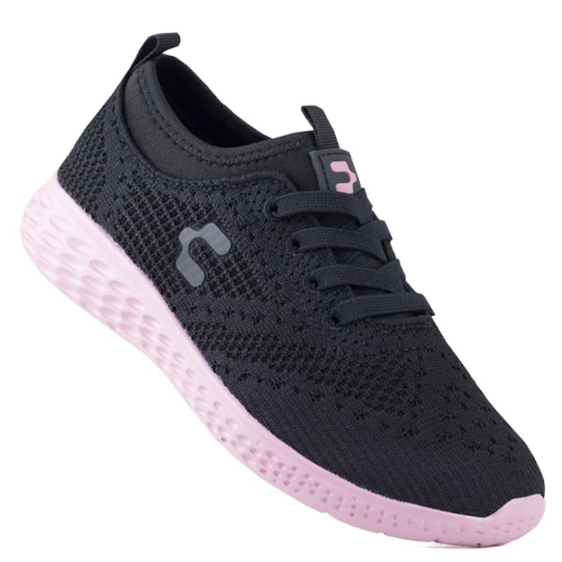 TENIS URBANO CHARLY SP WALKING RUNNING 1049940 NEGRO ROSA