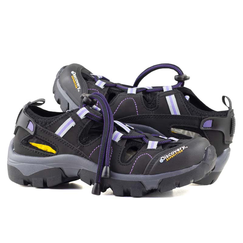 SANDALIA DISCOVERY PARA MUJER OUTDOOR 2501 NOBUCK NEGRO