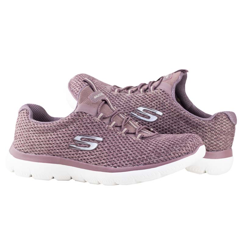 TENIS COMODOS PARA MUJER SKECHERS MEMORY FOAM 12986 MAUVE