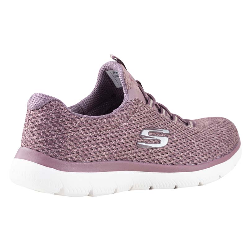 TENIS COMODOS PARA MUJER SKECHERS MEMORY FOAM 12986 MAUVE