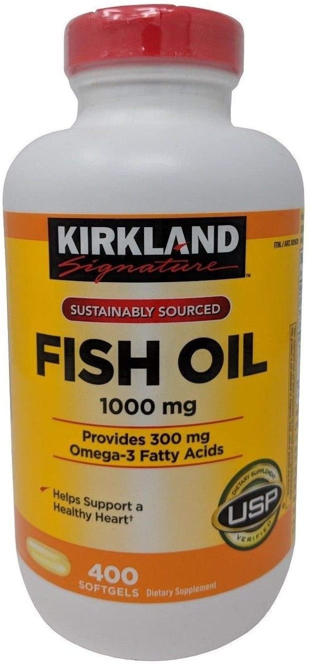Omega 3 Aceite De Pescado Concentrado 400 Cápsulas Kirkland