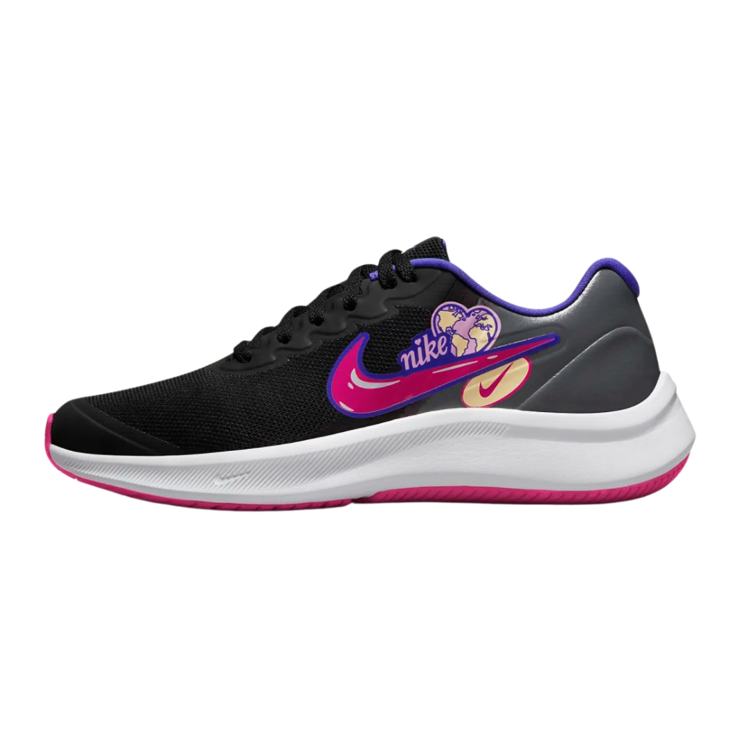 Tenis Nike Star Runner 3 SE Color Negro Rosa Para Mujer