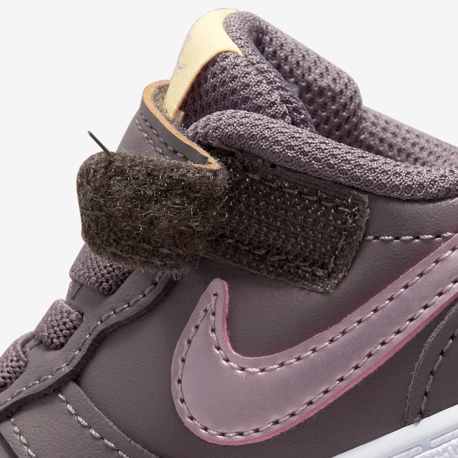 TENIS DE BEBE COURT BOROUGH LOW 2 MORADO-GRIS BQ 5453-200 ORIGINALES