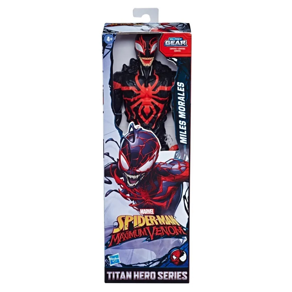 Marvel Titan Hero Venom - Figuras De Acción- Miles Morales Spider Man