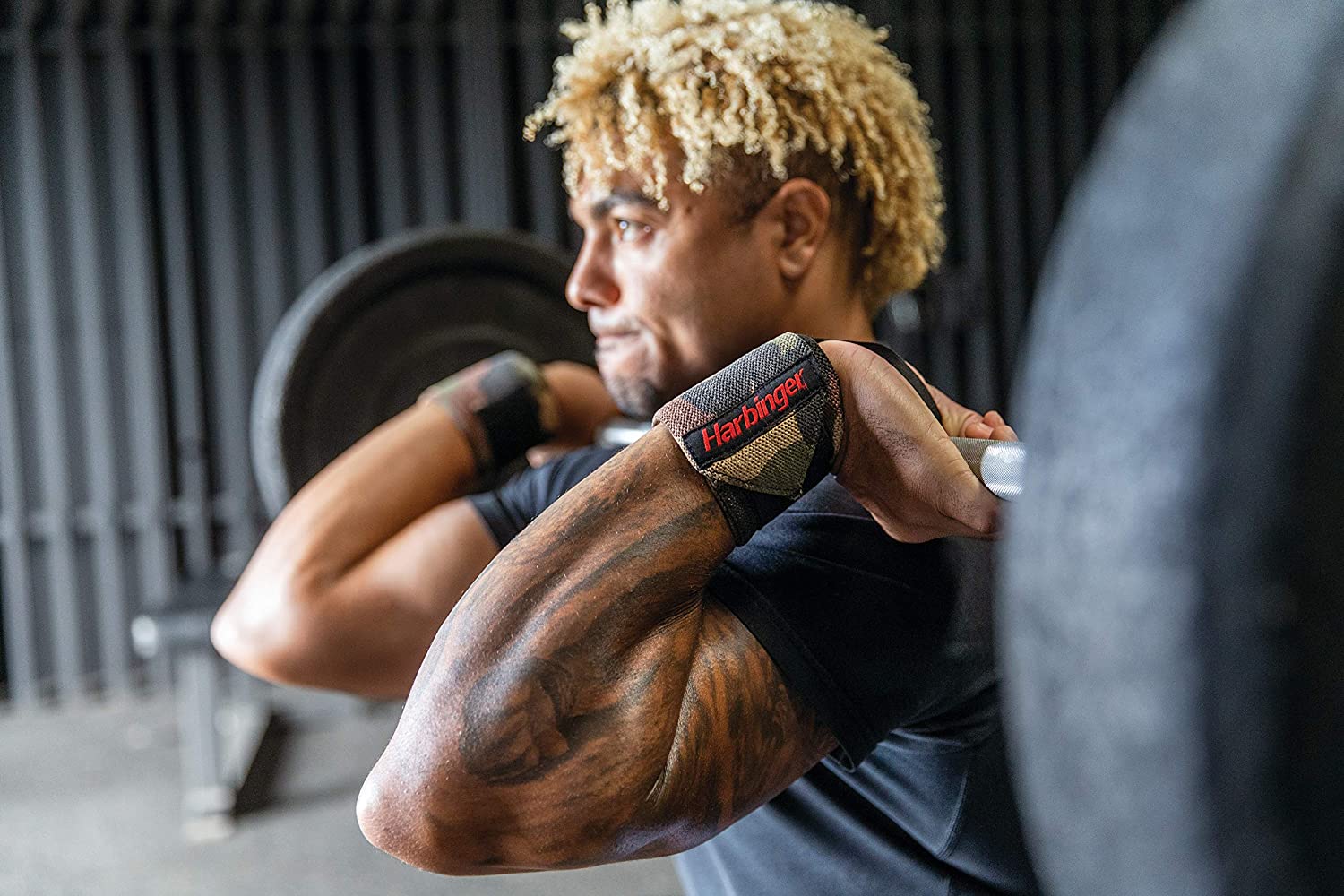 Muñequeras Harbinger Humanx Red Line Wrist Wrap Crossfit 16219