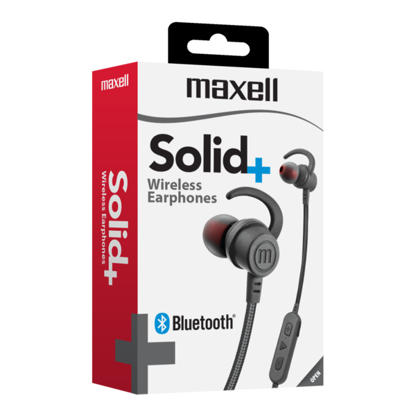 Maxell Audífonos Bluetooth Solid+ BT-100 / Inalámbricos / Recargables / 347778 / Gris