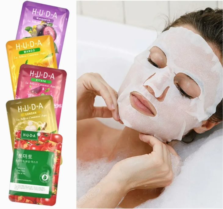 Lote Paquete de 10 Mascarillas Coreanas De Tela En Sobre Hidratantes Surtidas 