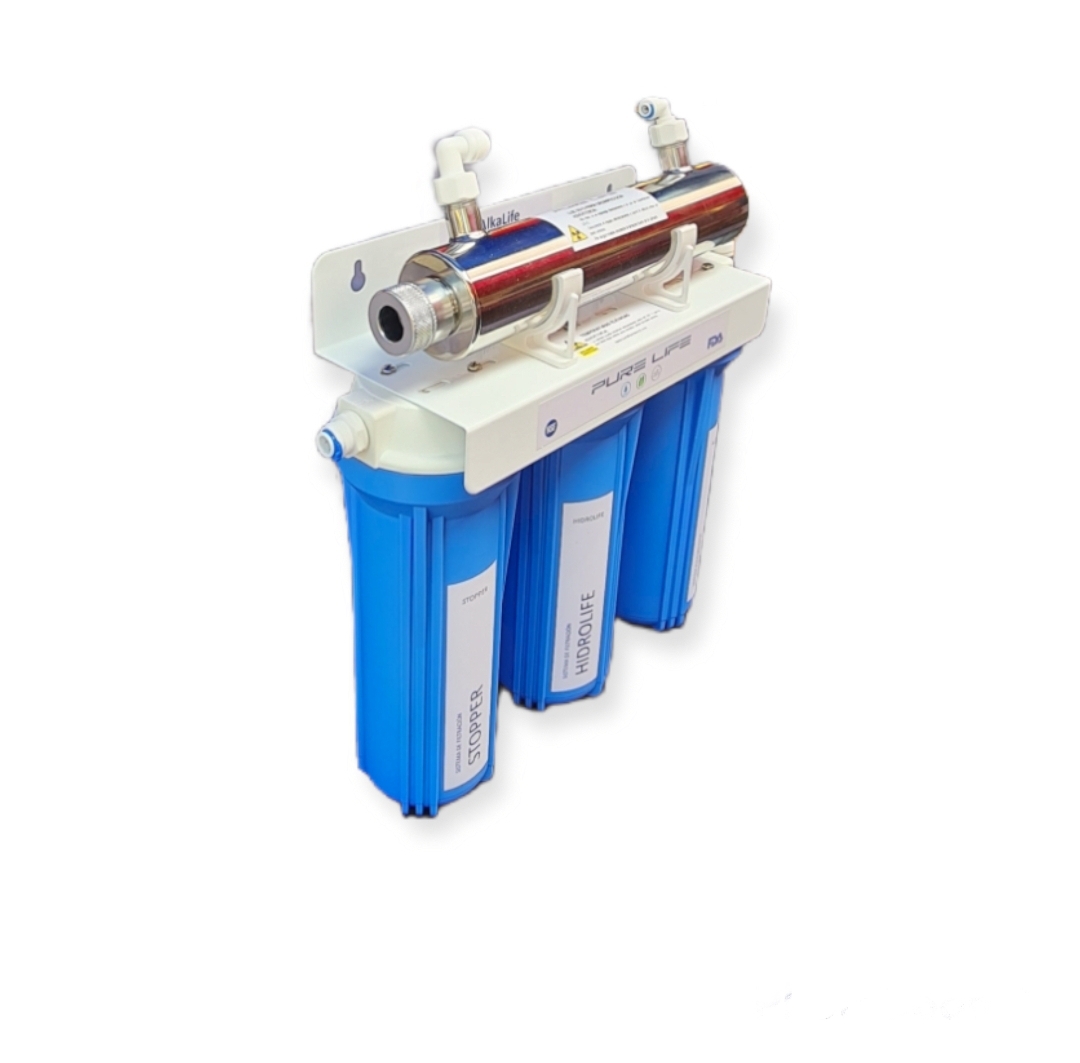 Purificador y alcalinizador de agua ALKALIFE 6 purificación en 4 etapas con cámara de luz UVC PURE LIFE MEXICO