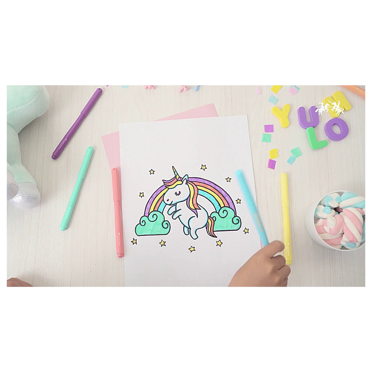 Set Con 6 Plumones Faber Castell Fiesta Color Pastel