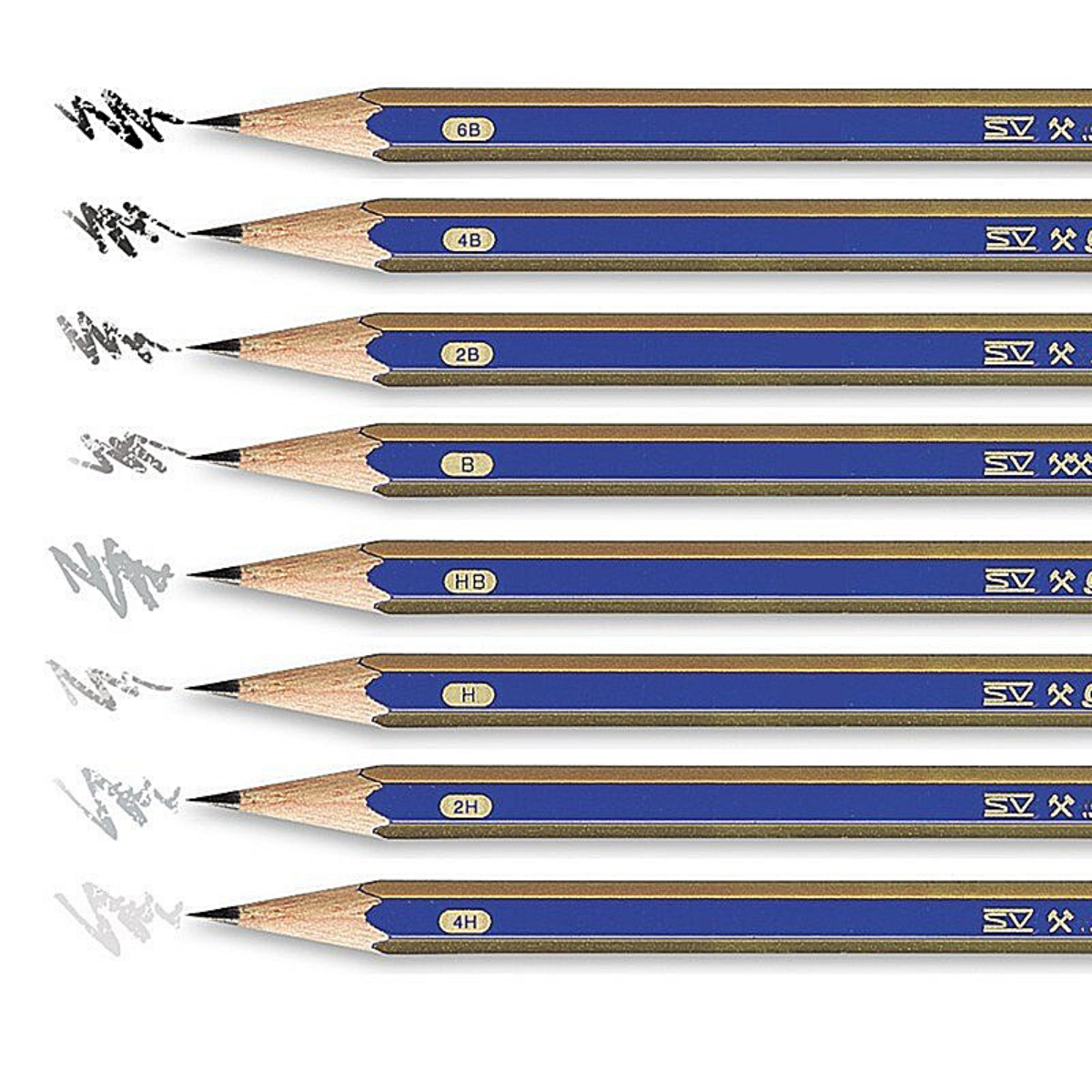 Estuche Con 8 Lápices De Grafito Faber Castell Sketch Para Dibujo  
