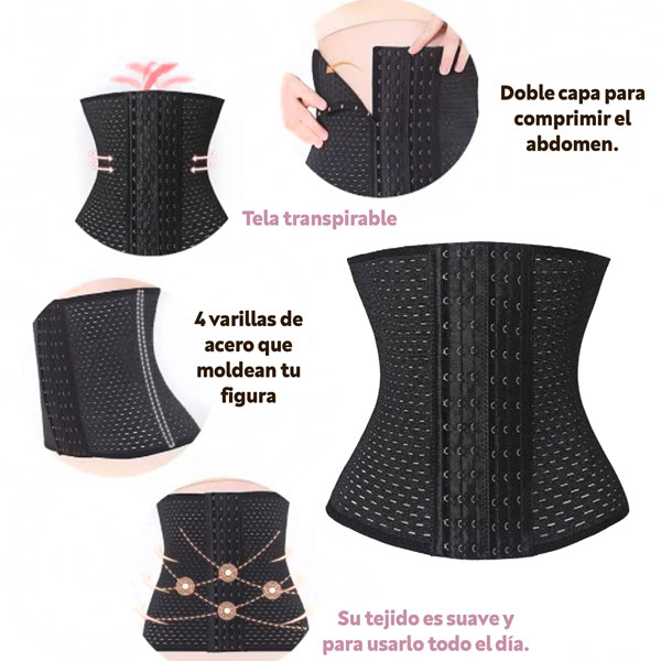 Zen Zen Fajas Colombianas Reductoras Corset Modeladora Cinturilla