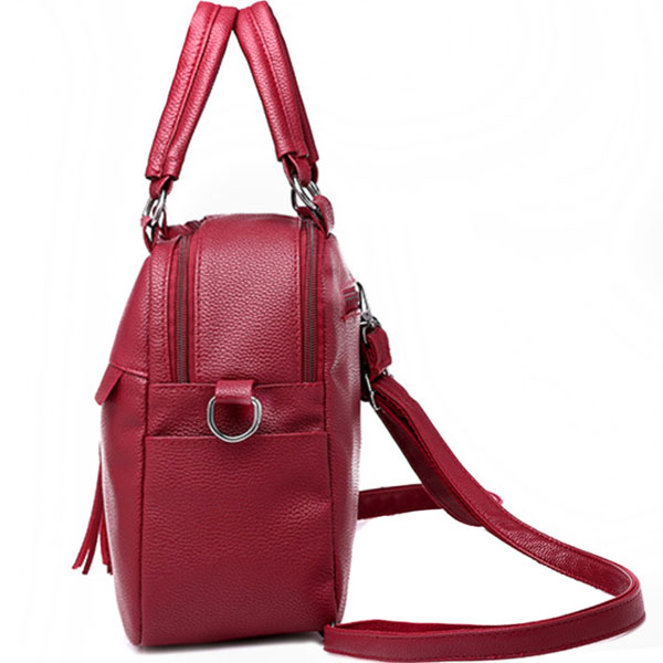 Zen Zen Bolsa Mochila Para Dama De Material Tipo Piel Versátil Con Tirantes Para Usar Como Mochila O Como Bolso Escolar Casual