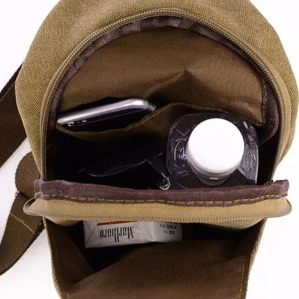 Zen Zen Mariconera Pechera Mochila Hombro Versátil Material Canvas