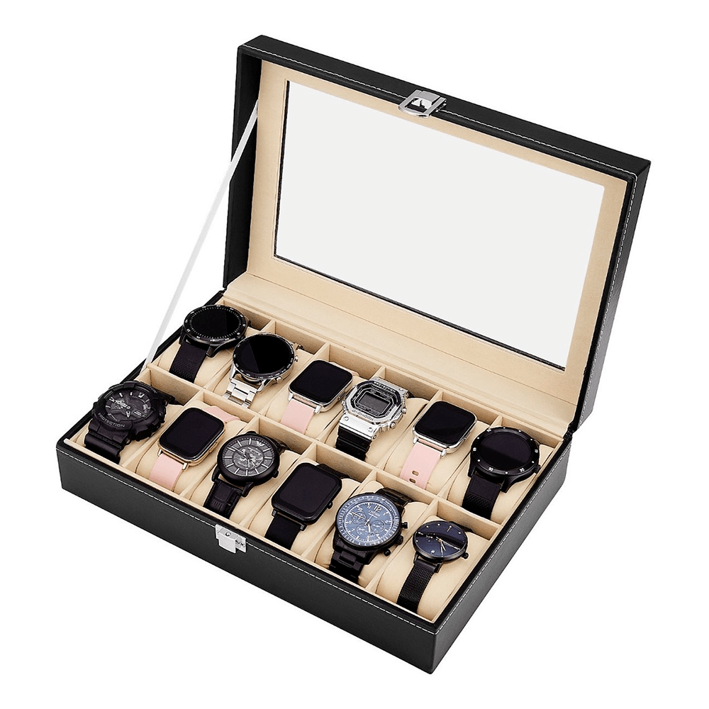 Estuche Organizador De Relojes Y Joyas 12 Espacios