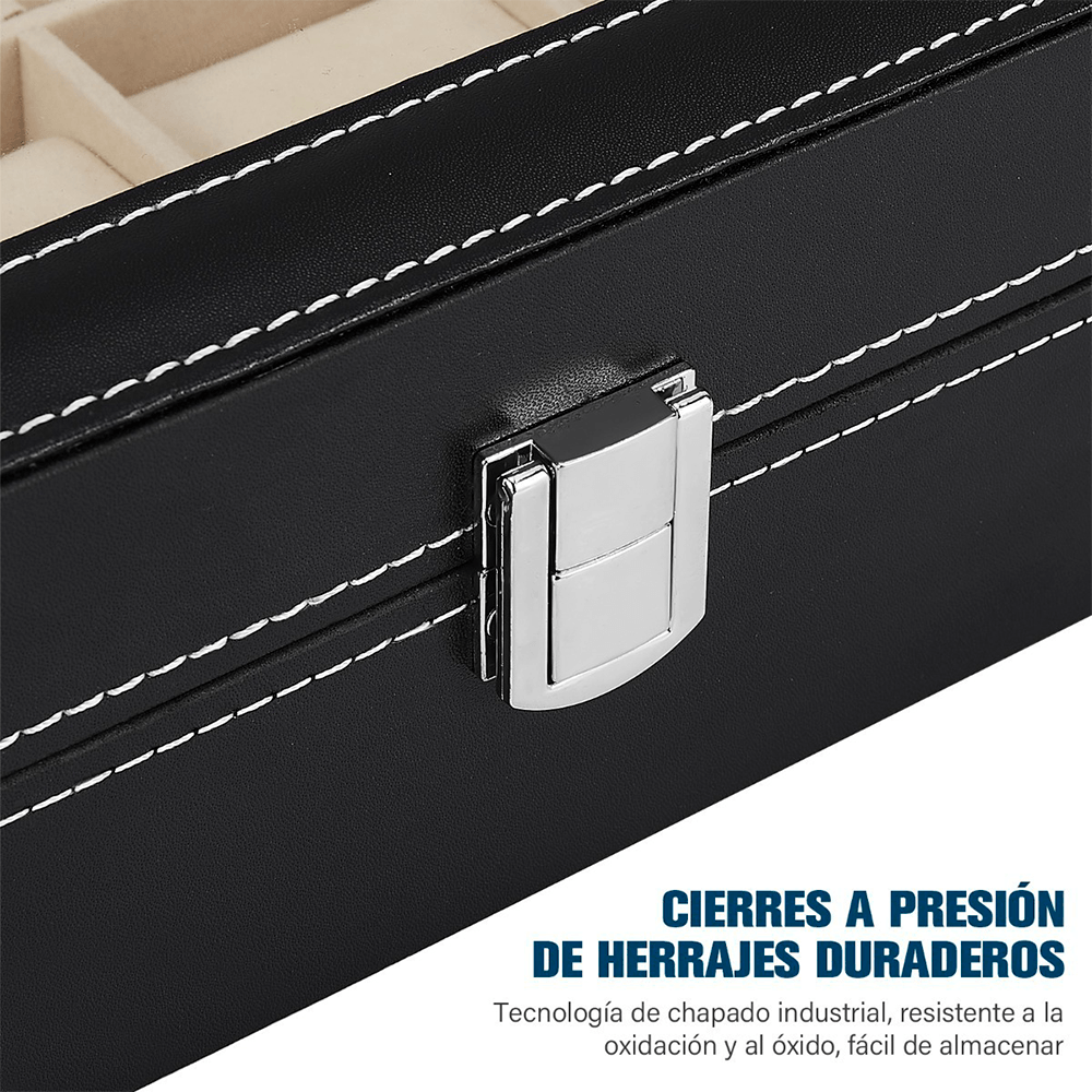 Estuche Organizador De Relojes Y Joyas 12 Espacios