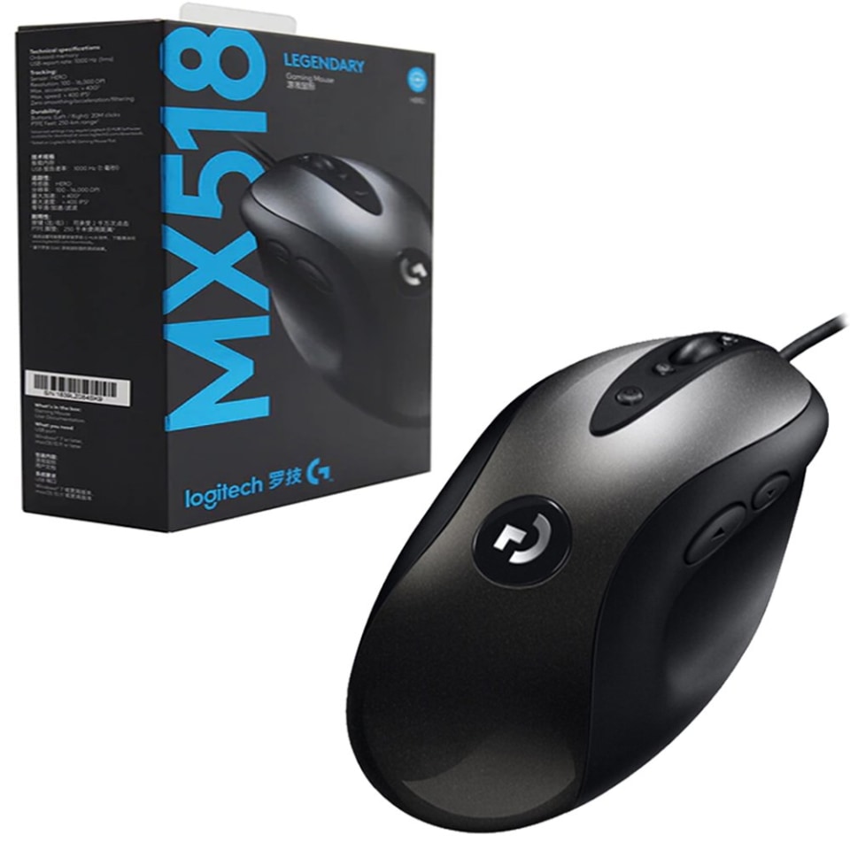 MOUSE LOGITECH MX518 GAMER HERO LEGENDARY