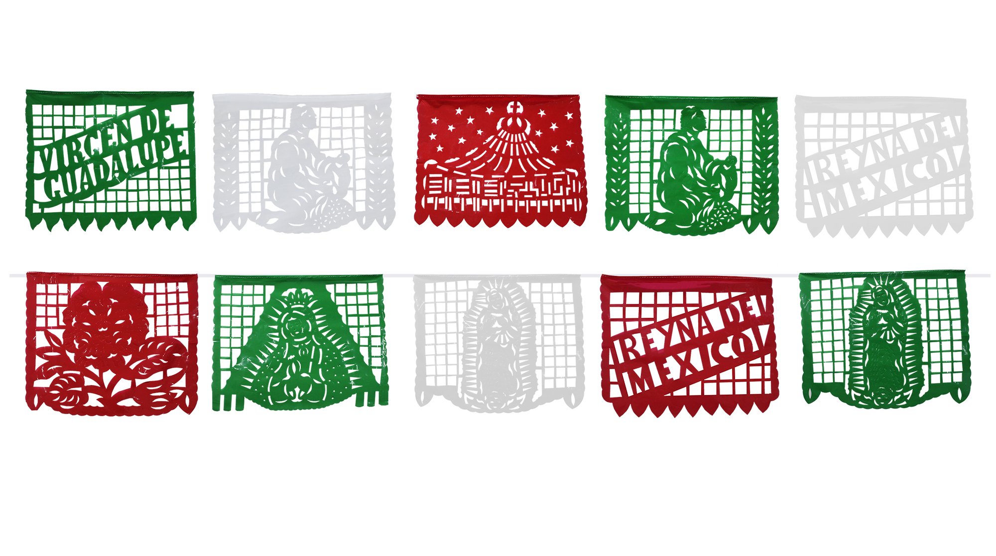 Enramada de Plastico Virgen de Guadalupe 